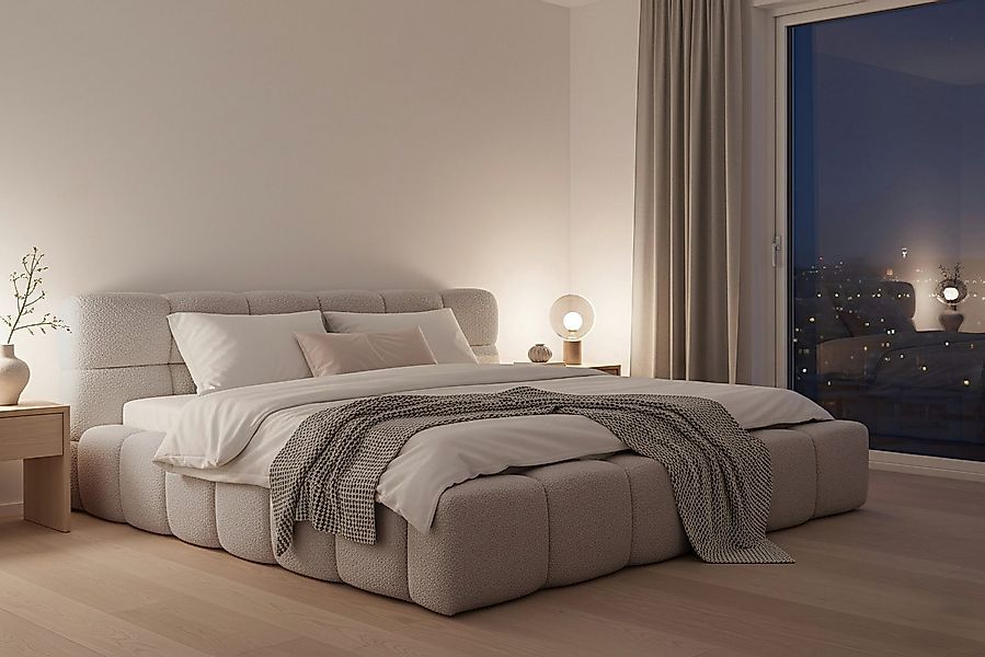 Muffo Bett TEDDY (Doppelbett 140x200 / 160x200 / 180x200 / 200x200 cm), Met günstig online kaufen