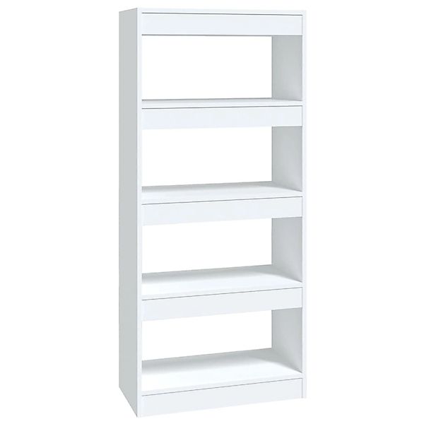 vidaXL Bücherregal Bücherregal/Raumteiler Weiß 60x30x135 cm günstig online kaufen