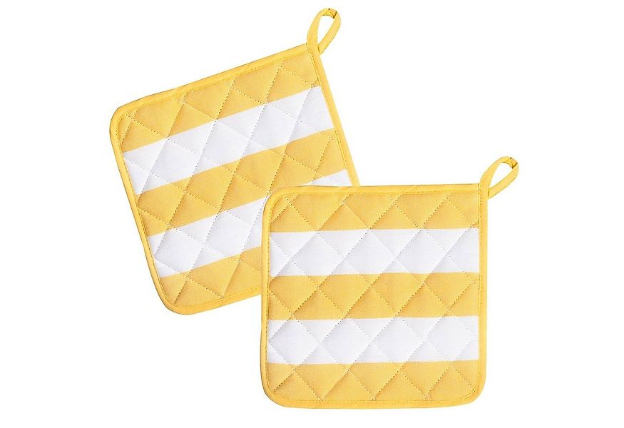 Kracht Topflappen Blockstreifen, (Set, 2-tlg., Set), 2er Set Topflappen, wa günstig online kaufen