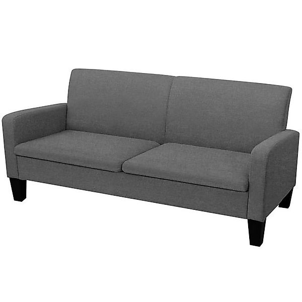 vidaXL Sofa, 2-tlg. Sofagarnitur Stoff Dunkelgrau günstig online kaufen