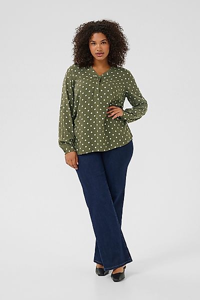 KAFFE Curve Langarmbluse Langarm-Bluse KCsida Große günstig online kaufen