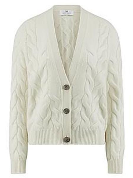 Strickjacke Peter Hahn Cashmere weiss günstig online kaufen