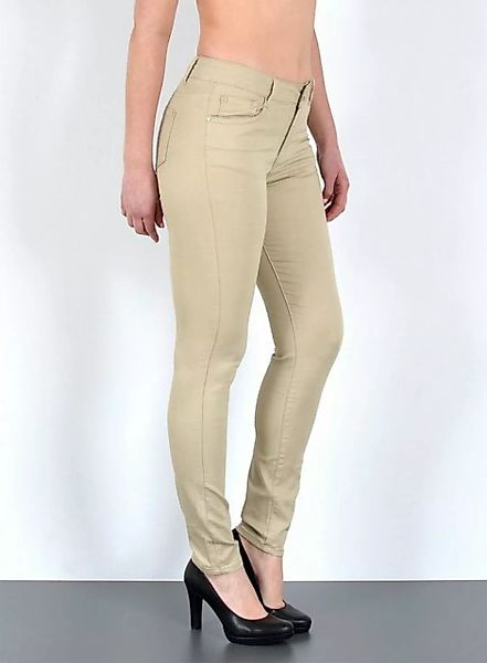 ESRA Stoffhose H520 Damen High Waist Skinny Hose, Damen Stretch Skinny Stof günstig online kaufen
