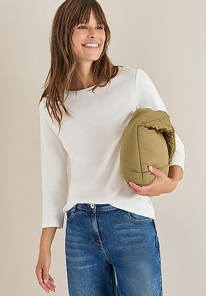 CECIL 3/4-Arm-Shirt mit U-Boot-Ausschnitt günstig online kaufen