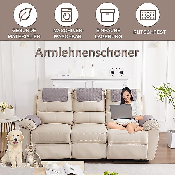 Coonoor Sesselschoner Armlehnenbezüge 3/4/5-er Set, Rutschfester günstig online kaufen