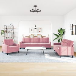 vidaXL Sofa 3-tlg. Sofagarnitur mit Kissen günstig online kaufen