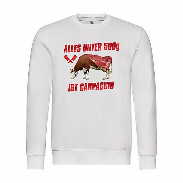 deinshirt Rundhalspullover Herren Pullover Alles unter 500g ist Carpaccio M günstig online kaufen