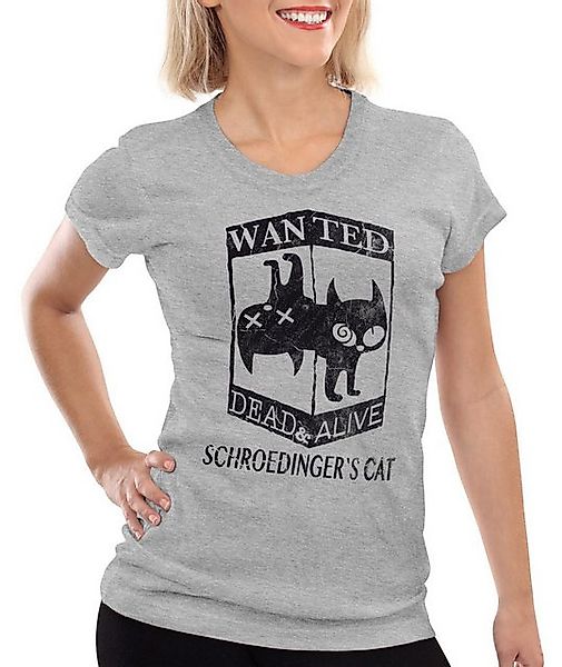 style3 T-Shirt Wanted Schroedingers Katze big sheldon bang cooper cat theor günstig online kaufen