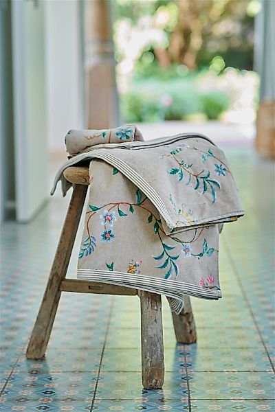 PiP Studio Handtuch Les Fleurs Khaki günstig online kaufen
