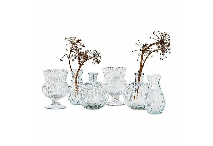 Mirabeau Übertopf Vase 6er Set Amber klar günstig online kaufen