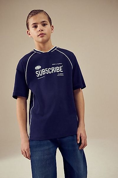 Next T-Shirt Kurzärmeliges Sub5cribe Sport T-Shirt (1-tlg) günstig online kaufen