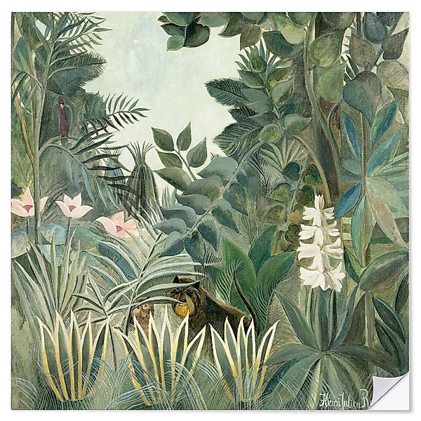 Posterlounge Wandbild Äquatorialer Dschungel, Henri Rousseau, günstig online kaufen