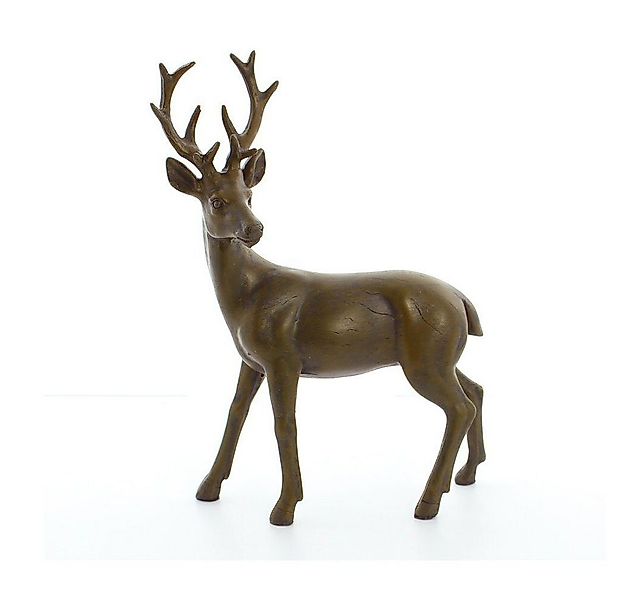 Home-trends24.de Dekofigur Hirsch Reh Figur Dekofigur Skulptur Landhaus Ste günstig online kaufen