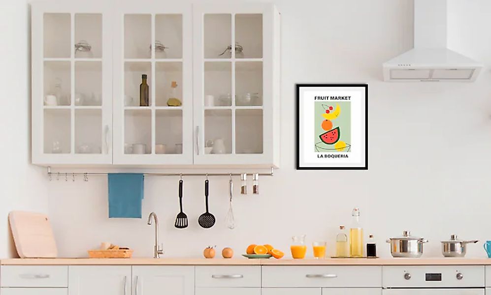 queence Bild »Fruit Market«, Obst-Obst Bilder-Essen-Lebensmittel-Kunst-Abst günstig online kaufen