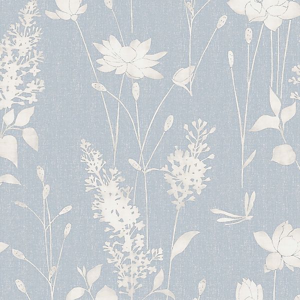 LAURA ASHLEY Vliestapete Dragonfly Garden, gemustert, günstig online kaufen
