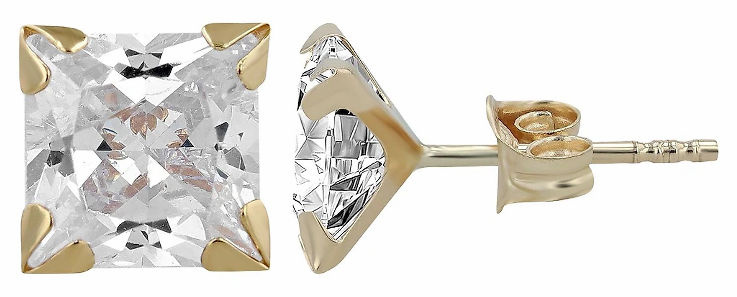 Adelia´s Paar Ohrhänger "Damen Ohrringe – Ohrstecker aus 333 Gold mit Zirko günstig online kaufen