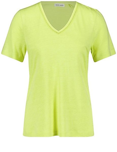 GERRY WEBER Kurzarmshirt T-Shirt aus Viskose-Leinen-Mischung günstig online kaufen