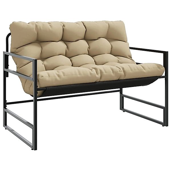 vidaXL Gartenbank Gartenbank mit Kissen Taupe günstig online kaufen
