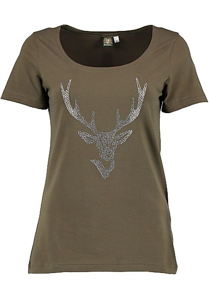 OS Trachten Trachtenshirt Xilavo Rundhalsausschnitt günstig online kaufen
