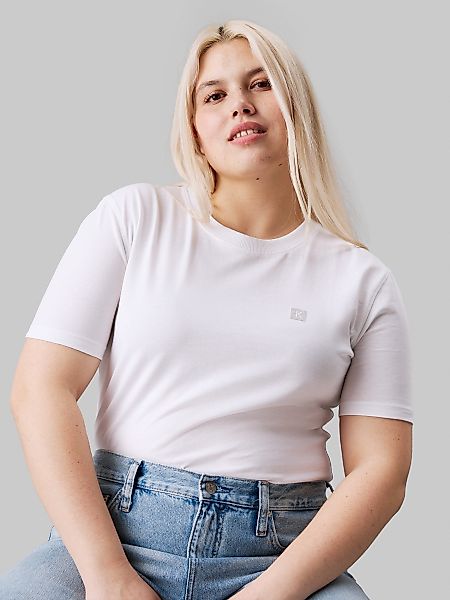 Calvin Klein Jeans Plus T-Shirt "PLUS CK EMBRO BADGE REGULAR TEE", in Große günstig online kaufen