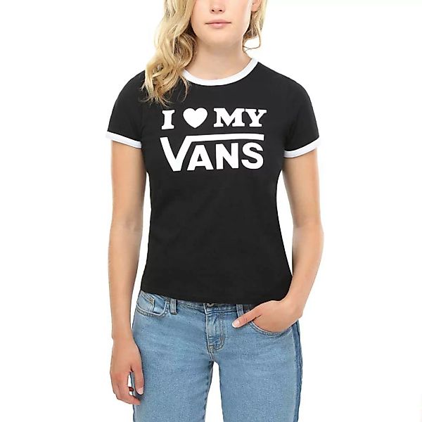 Vans Love Ringer Kurzärmeliges T-shirt XS Black / White günstig online kaufen