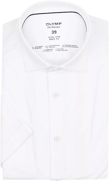 OLYMP Short Sleeve Hemd Level 5 24/Seven Weiß - Größe 39 günstig online kaufen