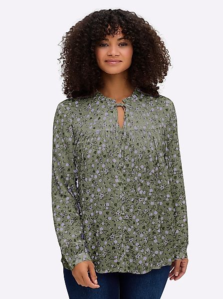 Sheego Klassische Bluse Crêpebluse günstig online kaufen