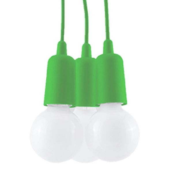 Sollux Lighting Hängeleuchte Diego 3 Grün günstig online kaufen