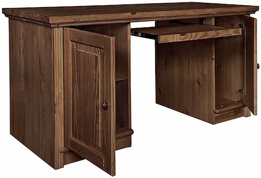 Home affaire Schreibtisch "Soeren" aus massiver Kiefer, mit Tastaturauszug günstig online kaufen