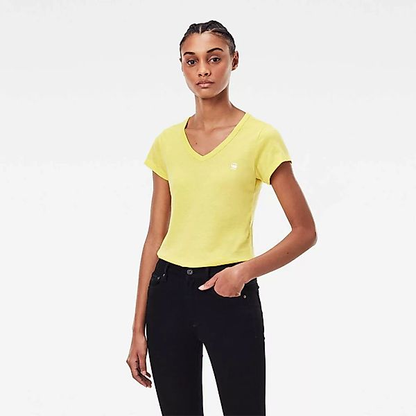 G-star Eyben Slim Kurzarm T-shirt XS Bright Yellow Cab günstig online kaufen