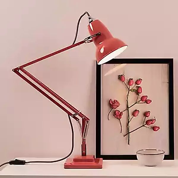 Anglepoise Original 1227 Schreibtischleuchte, rot/Kabel schwarz günstig online kaufen