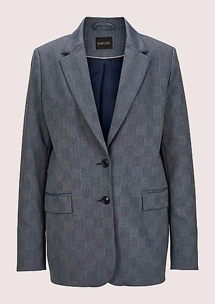 MADELEINE Jackenblazer "Blazer Legerer Longblazer mit dezentem Karomuster" günstig online kaufen