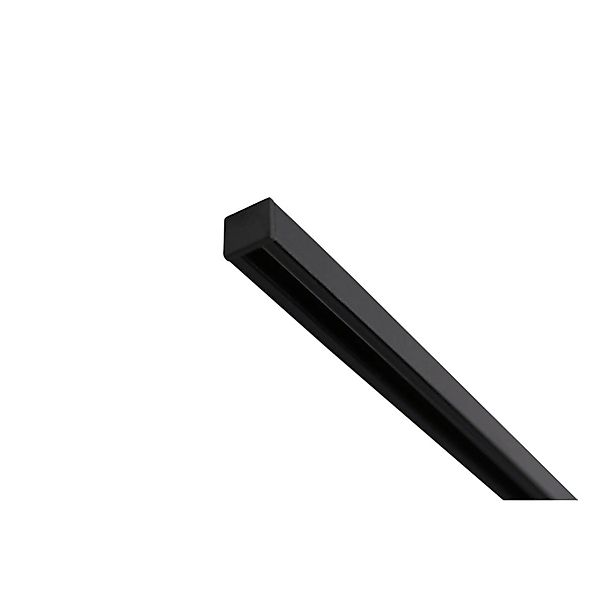 Deco-Raum Gardinenschiene nach Maß 1-Lauf Square Schwarz 280cm günstig online kaufen