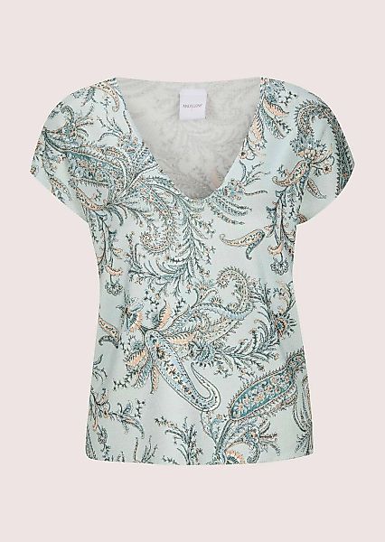 MADELEINE Longpullover "Stricktop Viskoseshirt mit Paisley-Muster" Dezent s günstig online kaufen