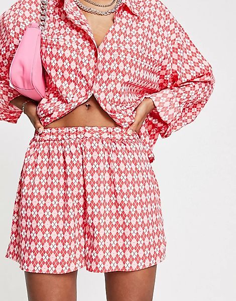 Heartbreak – Shorts mit geometrischem Muster, Kombiteil-Mehrfarbig günstig online kaufen