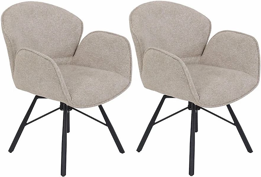 HELA 4-Fußstuhl »BRISTOL, Armlehnen Stuhl, Sessel, Esszimmerstuhl« (Set) 2 günstig online kaufen