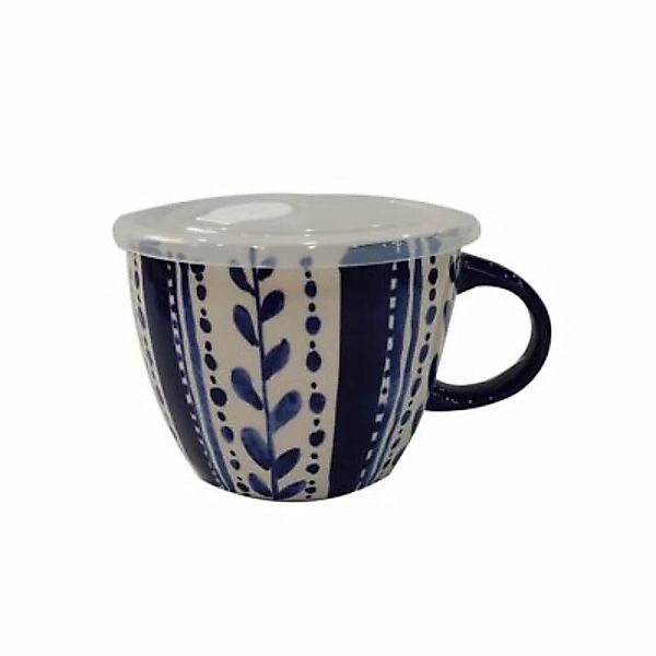 Neuetischkultur Suppentasse 0,75 Liter Keramik gemustert blau/weiß günstig online kaufen