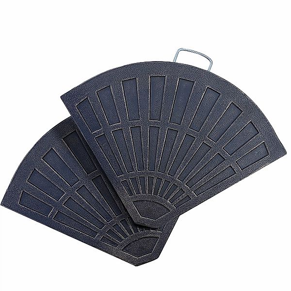 Outsunny 2-tlg. Set Gewichte für Sonnenschirmständer, Platten-Schirmständer günstig online kaufen