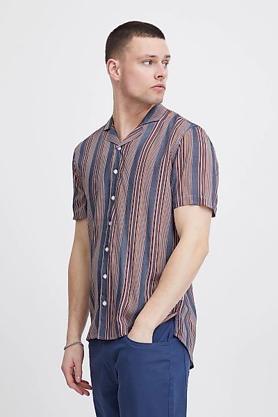 Blend Kurzarmhemd "BHShirt", Sommerliches Kurzarmhemd mit Streifen günstig online kaufen
