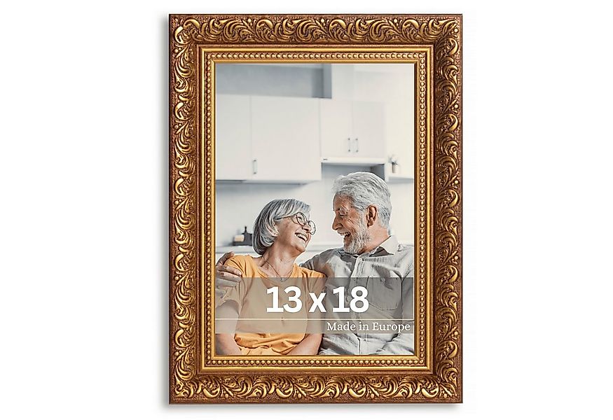 Victor (Zenith) Bilderrahmen Rubens, Bilderrahmen 13x18 cm Braun Gold, Bild günstig online kaufen