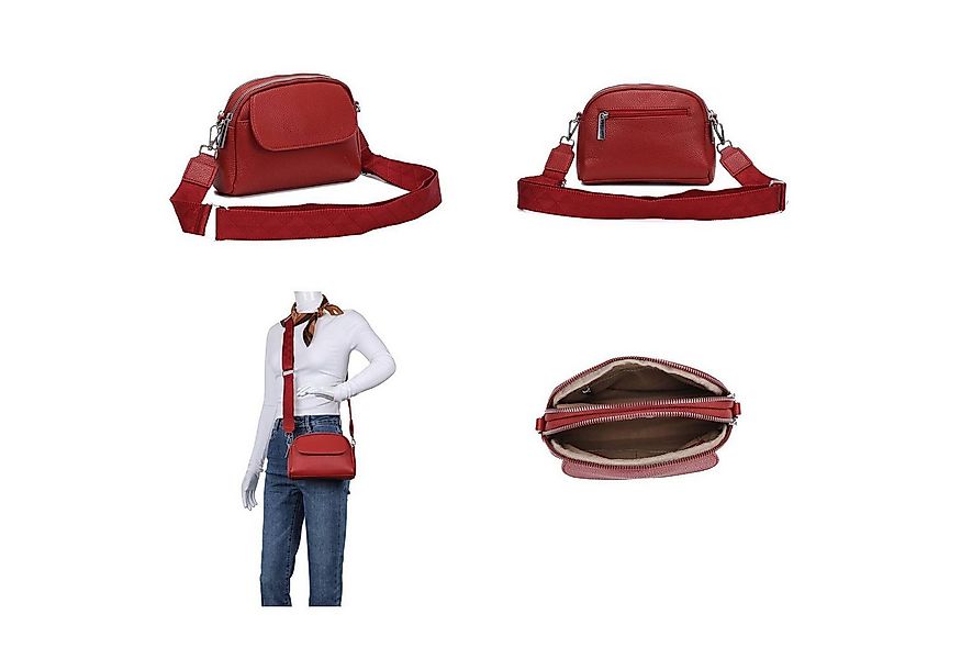 ITALYSHOP24 Schultertasche Damen Tasche Bodybag Umhängetasche Crossover Abe günstig online kaufen