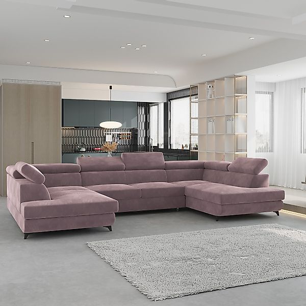 Masseno Ecksofa VINTESSA mit Schlaffunktion U-Form, günstig online kaufen