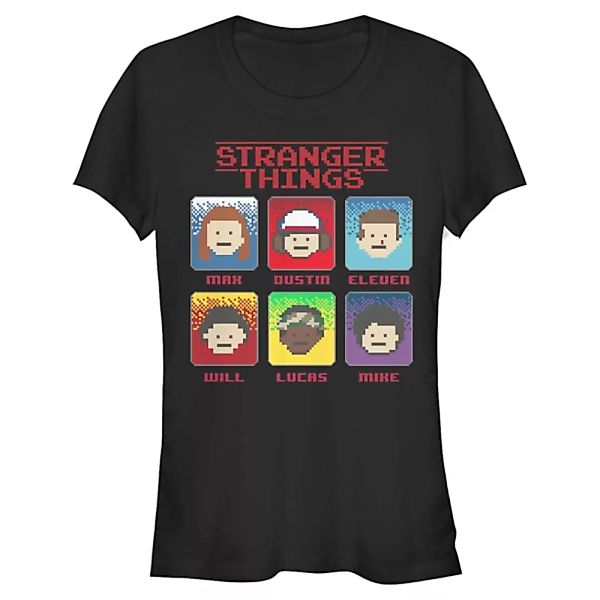 Netflix - Stranger Things - Gruppe 8 Bit Stranger - Frauen T-Shirt günstig online kaufen