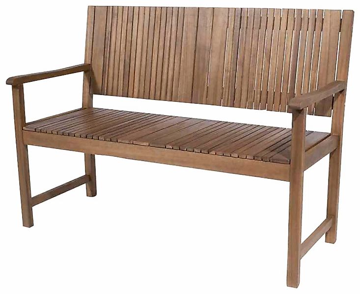 Siena Garden Bank Falun 2-Sitzer Akazie 59 cm x 122 cm x 90 cm Beige FSC® günstig online kaufen