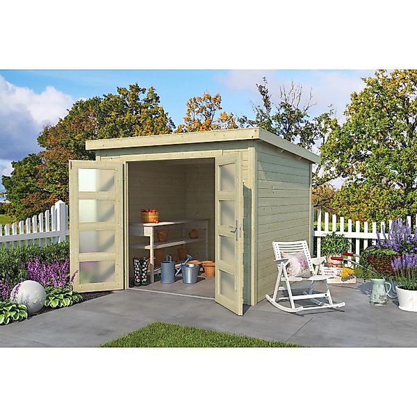 Lasita Holz-Gartenhaus Zambezi 4 Natur 270 cm x 274,7 cm günstig online kaufen