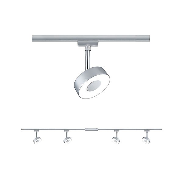 Paulmann "URail Schienenspot Circle Basisset 4x222lm 4x5,3W 2700K 230V Chro günstig online kaufen