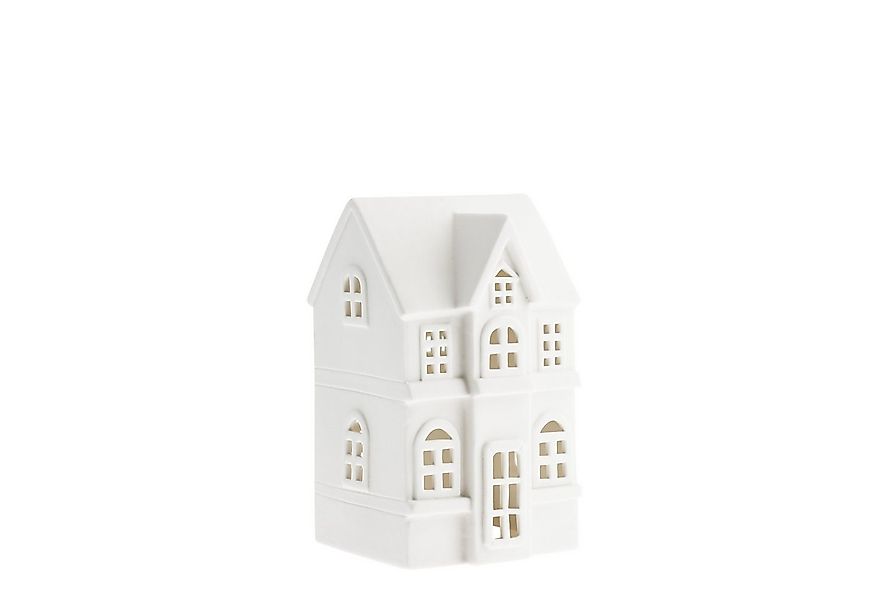 Storefactory Scandinavia Windlicht Dekohaus BYN Nr 3 weiß, 10x9x15 cm günstig online kaufen