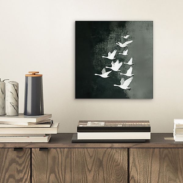 MuchoWow Metallbild Vogel - Japandi - günstig online kaufen