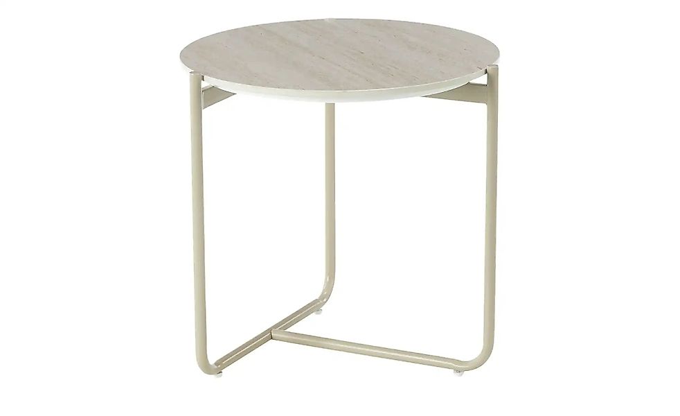 Beistelltisch  Basiluzzo ¦ beige ¦ Maße (cm): H: 50  Ø: 50 Tische > Beistel günstig online kaufen