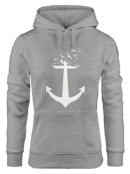 MoonWorks Hoodie Hoodie Damen Anker Vögel Anchor Birds Sweatshirt Kapuzenpu günstig online kaufen
